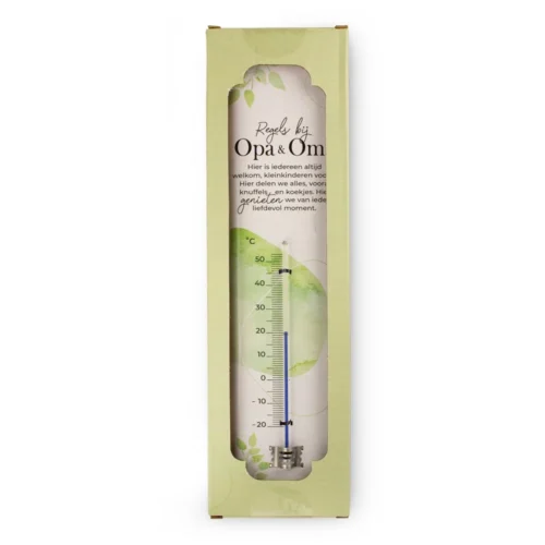 Thermometer - Regels bij Opa & Oma